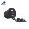 Caravana de barco marítimo 12V LED luz DC soquete USB volotímetro à prova d &#39;água